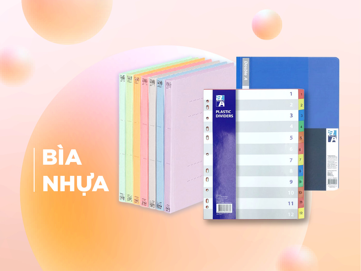 BÌA NHỰA CÁC LOẠI
